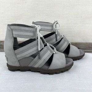 Sorel Gray Joanie ll Wedge Sandals